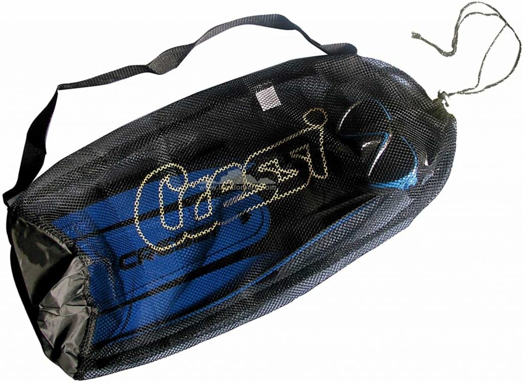 bolsa de llevar aletas